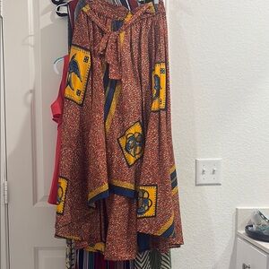 Vibrant Patterned Maxi Skirt